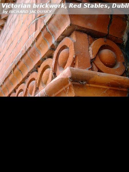 Victorian brickwork, Red Stables, Dublin, Ireland