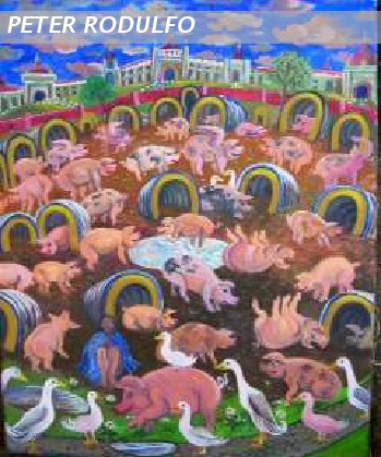 pigs in a chocolate field