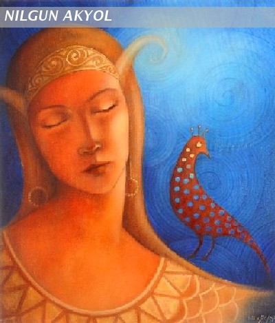 shahmaran with bird