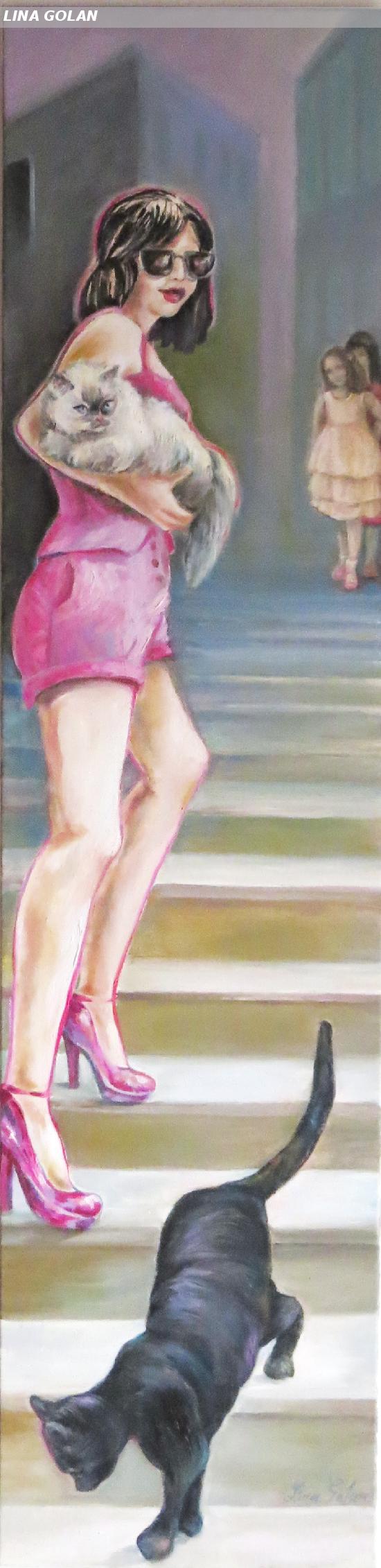 Black cat, white cat